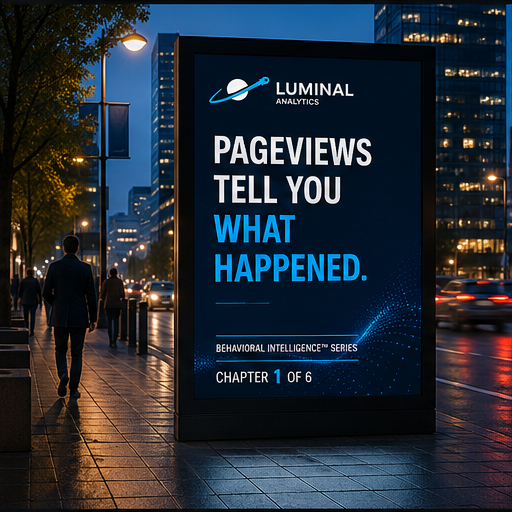 Pageviews Tell You What Happened Behavior Tells You Why